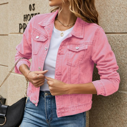 Elvira™ – Kort Jeansjacka